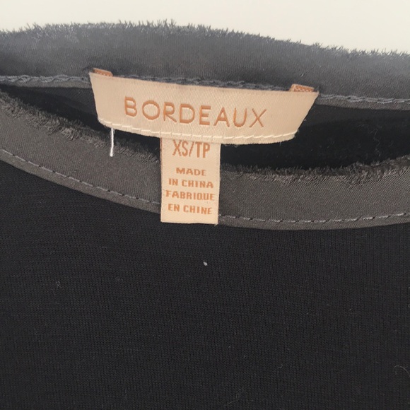 Anthropologie Bordeaux black top - Picture 3 of 4